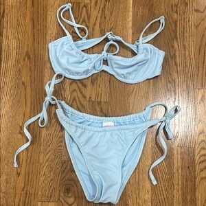Xhilaration Light Blue Bikini Set